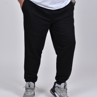 Men's bottom part with cuff total black