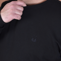 Black embroidered sweatshirt