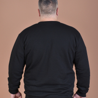 Black embroidered sweatshirt