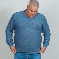 Blue men's sweater