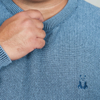 Blue men's sweater