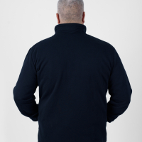 Men's Hooded Jacket with Collar Navy