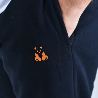 Winter navy blue sweatpants