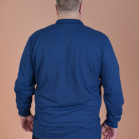 Polo majica dugih rukava indigo