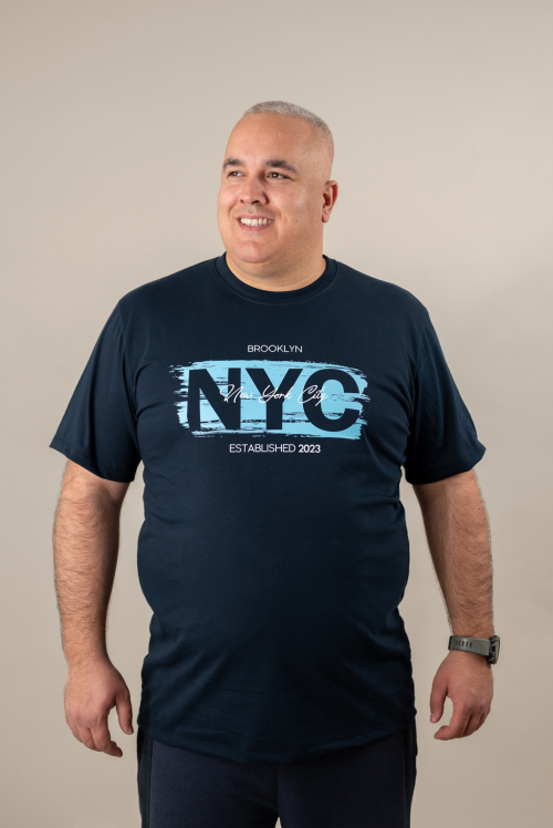 Pamut férfi póló NYC 