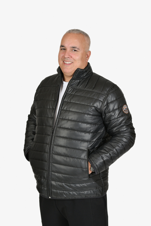 Šuškava zimska jakna crna 