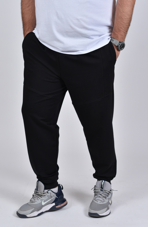 Men's bottom part with cuff total black
