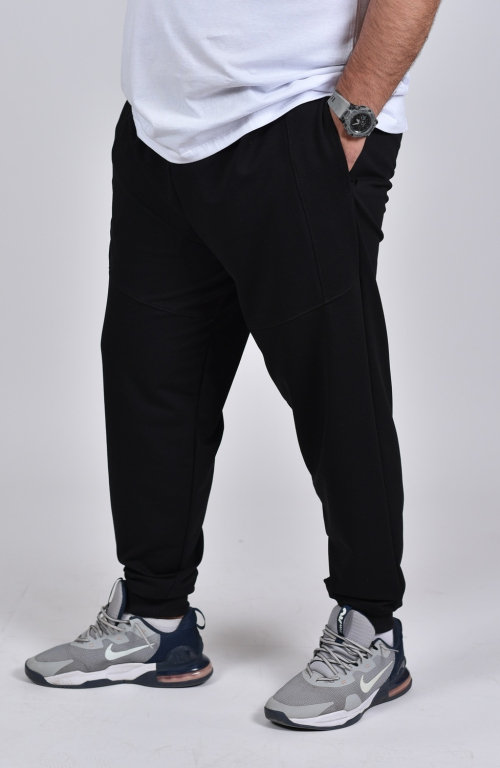 Men's bottom part with cuff total black