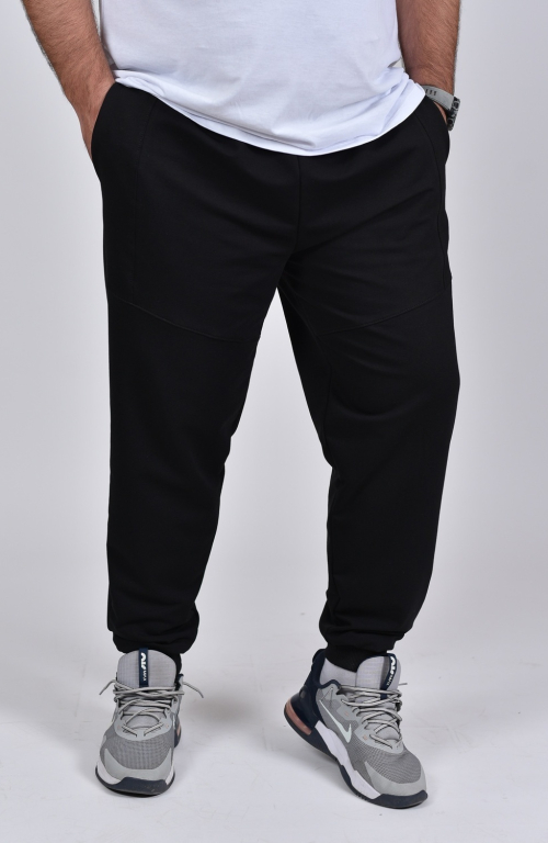 Men's bottom part with cuff total black