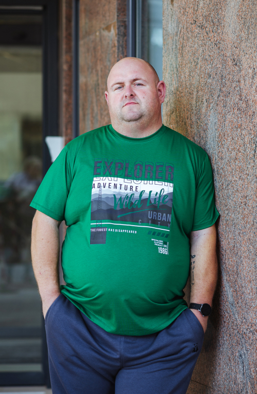 Men's t-shirt with EXPLORER print