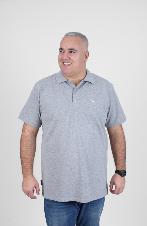 Men's Polo T-Shirt Light Grey