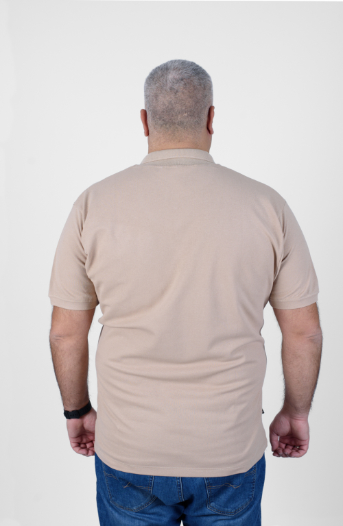 Men's Polo T-shirt in Beige