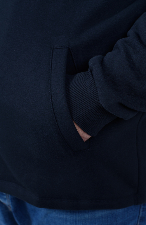 Men's Hooded Sweatshirt Jacket Navy