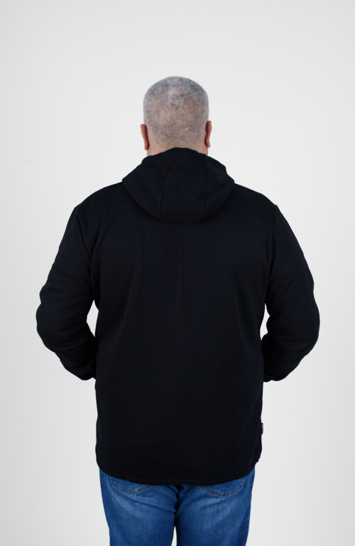 Men's Hooded Sweatshirt Jacket Black