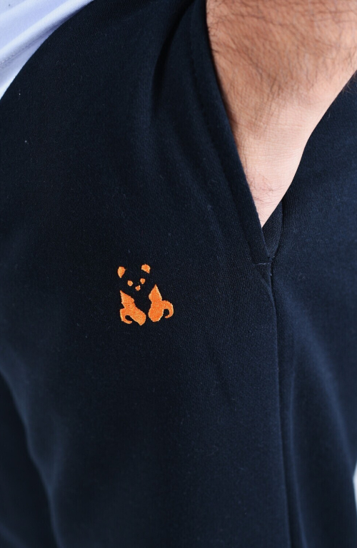 Winter navy blue sweatpants